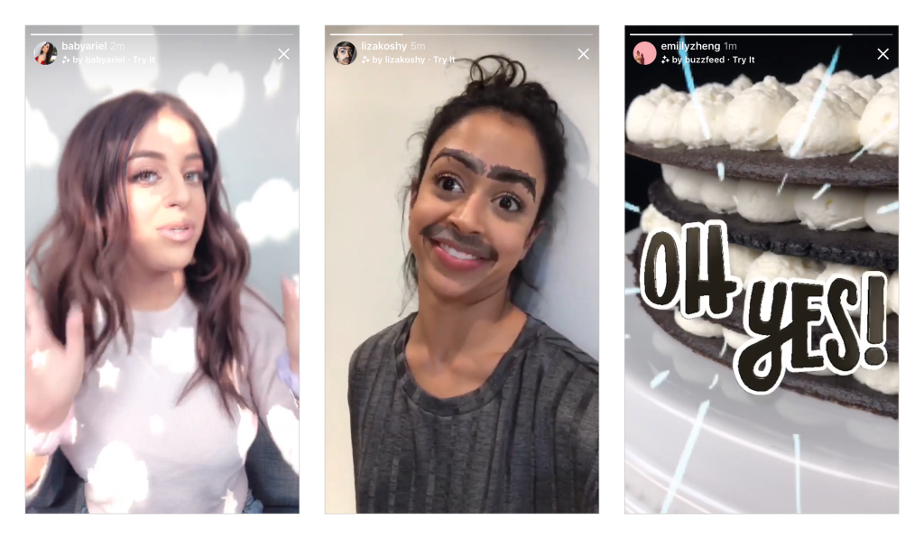Efek kamera baru di Instagram Stories