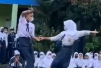 Video pelajar SMPN 1 Ciawi berdansa viral di medsos dan mendapatkan banyak hujatan. Namun, tak sedikit juga yang mendukung prestasi mereka. (Foto: Instagram/nadiemmakarim)