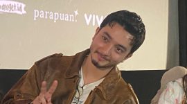 Bryan Domani perankan sosok dai muda mendiang Ameer Azzikra di film 172 Days yang tayang di bioskop 23 November 2023. (Foto: Raria.id/Rafi)