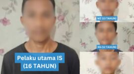 Tiga dari empat pelaku pembunuhan dan pemerkosaan siswi SMP di Palembang hanya direhabilitasi karena masih di bawah umur. (Foto: Istimewa)