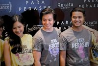 Aktor Angga Yunanda mengaku sempat kesulitan bernapas saat beradegan menjadi roh lintah di film Para Perasuk. (Foto: Raria.id/Bonita Martina)