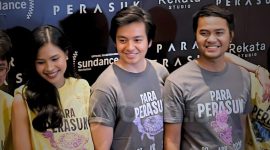 Aktor Angga Yunanda mengaku sempat kesulitan bernapas saat beradegan menjadi roh lintah di film Para Perasuk. (Foto: Raria.id/Bonita Martina)