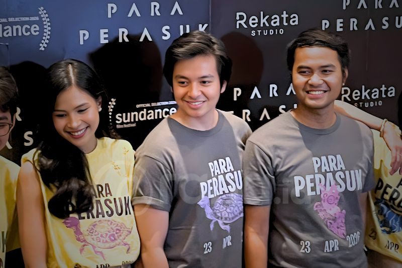 Aktor Angga Yunanda mengaku sempat kesulitan bernapas saat beradegan menjadi roh lintah di film Para Perasuk. (Foto: Raria.id/Bonita Martina)